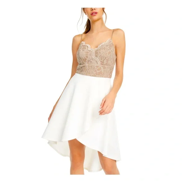 slim fit dress slacks Tulum White W Gold Lines Dress main image 1